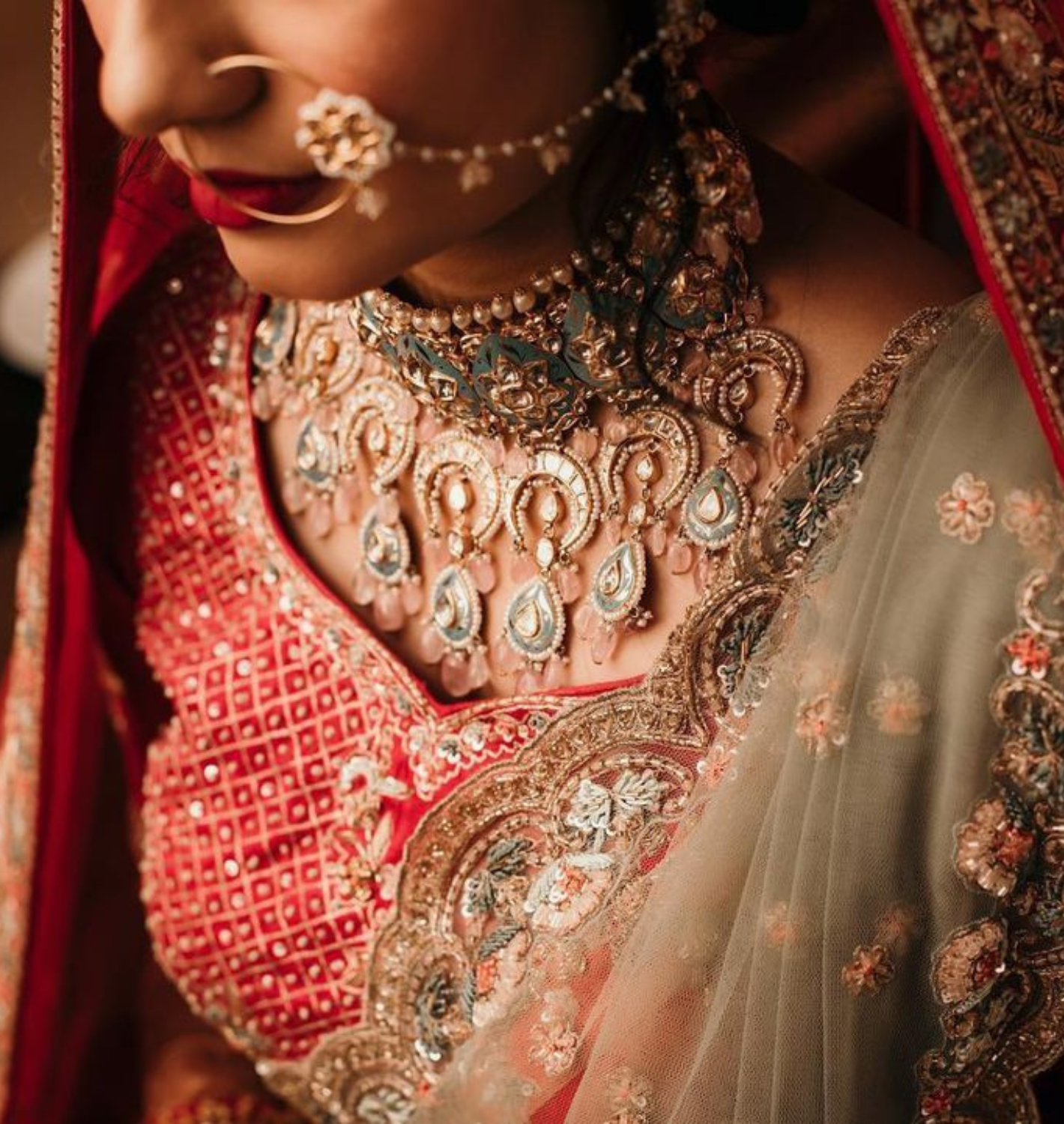 jewelry coordination with bridal stylist