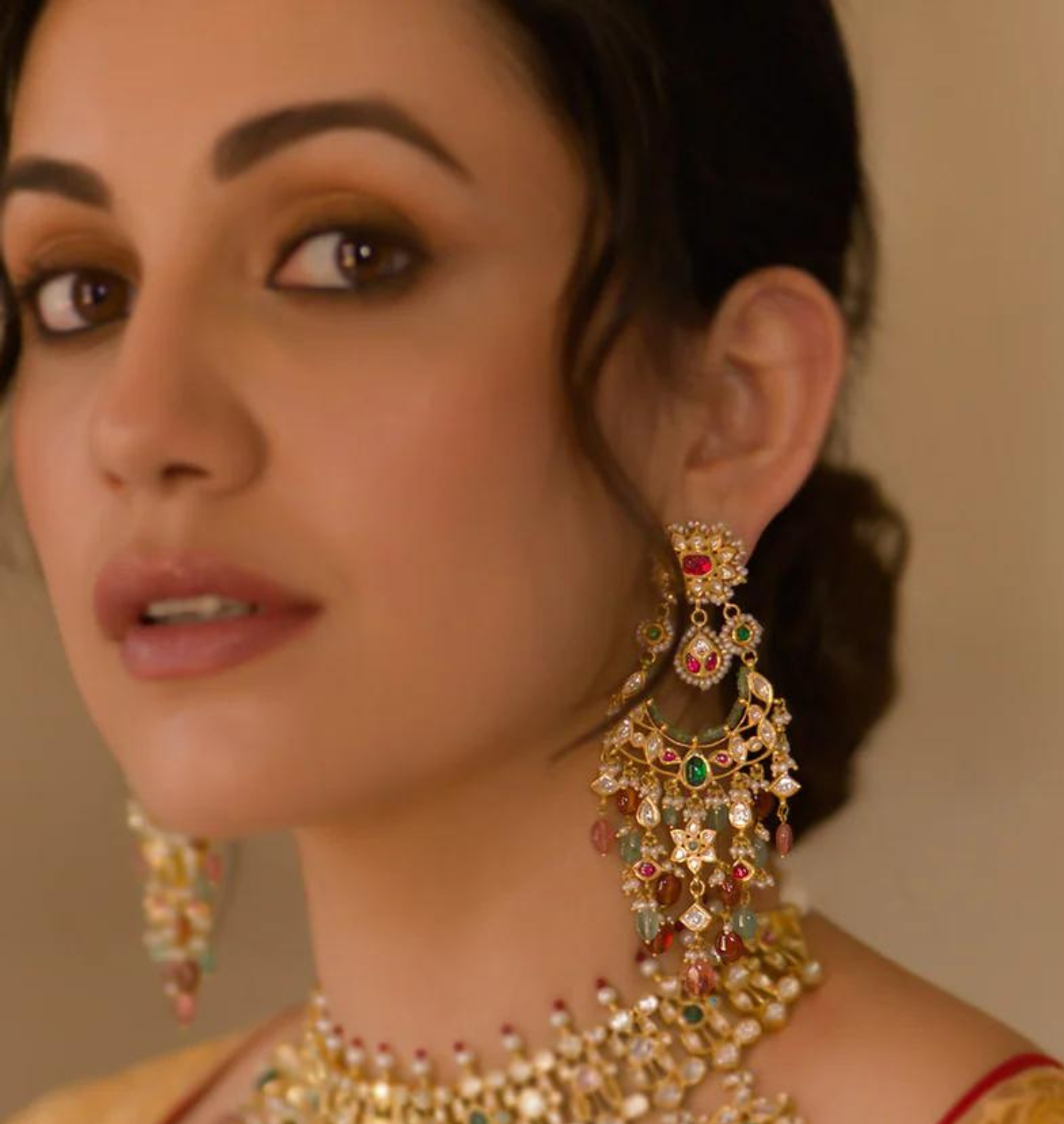 Indian bridal jewelry earrings