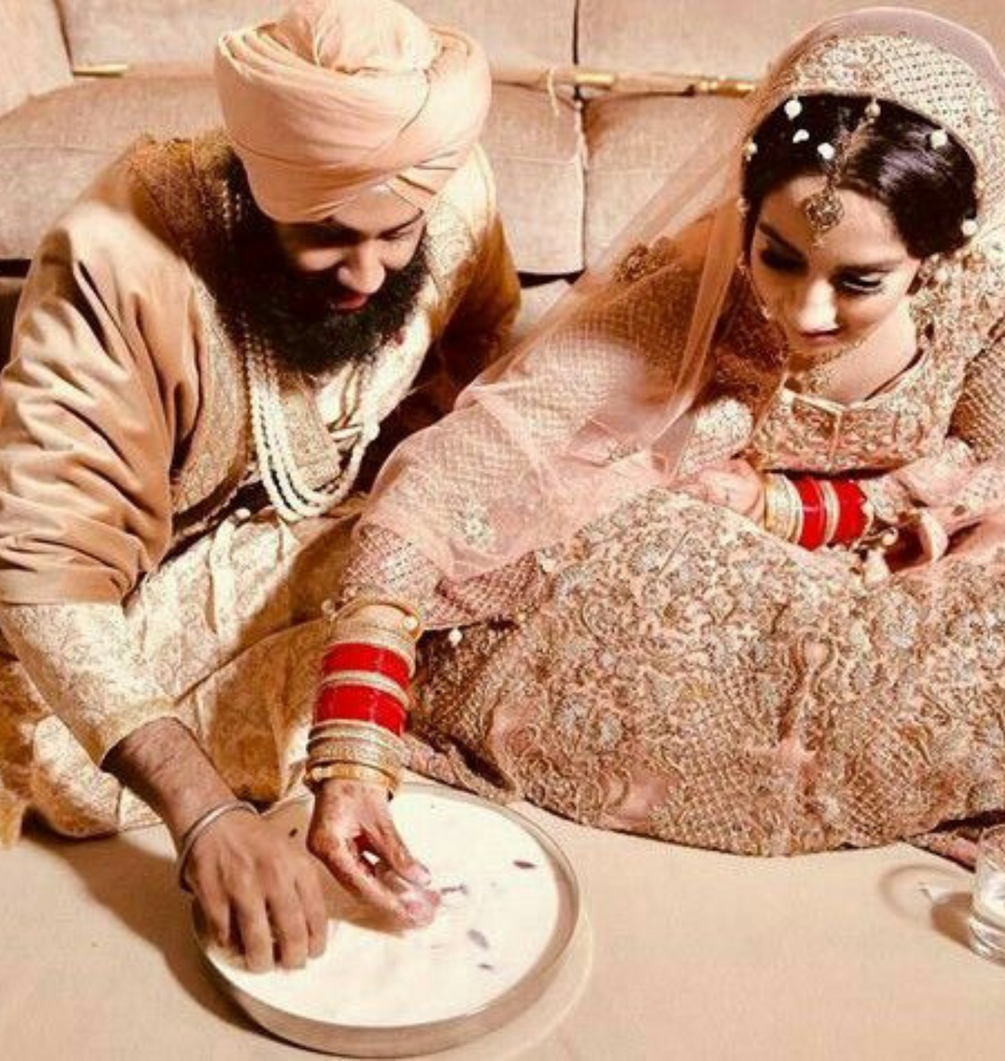 indian wedding ring finding ceremony