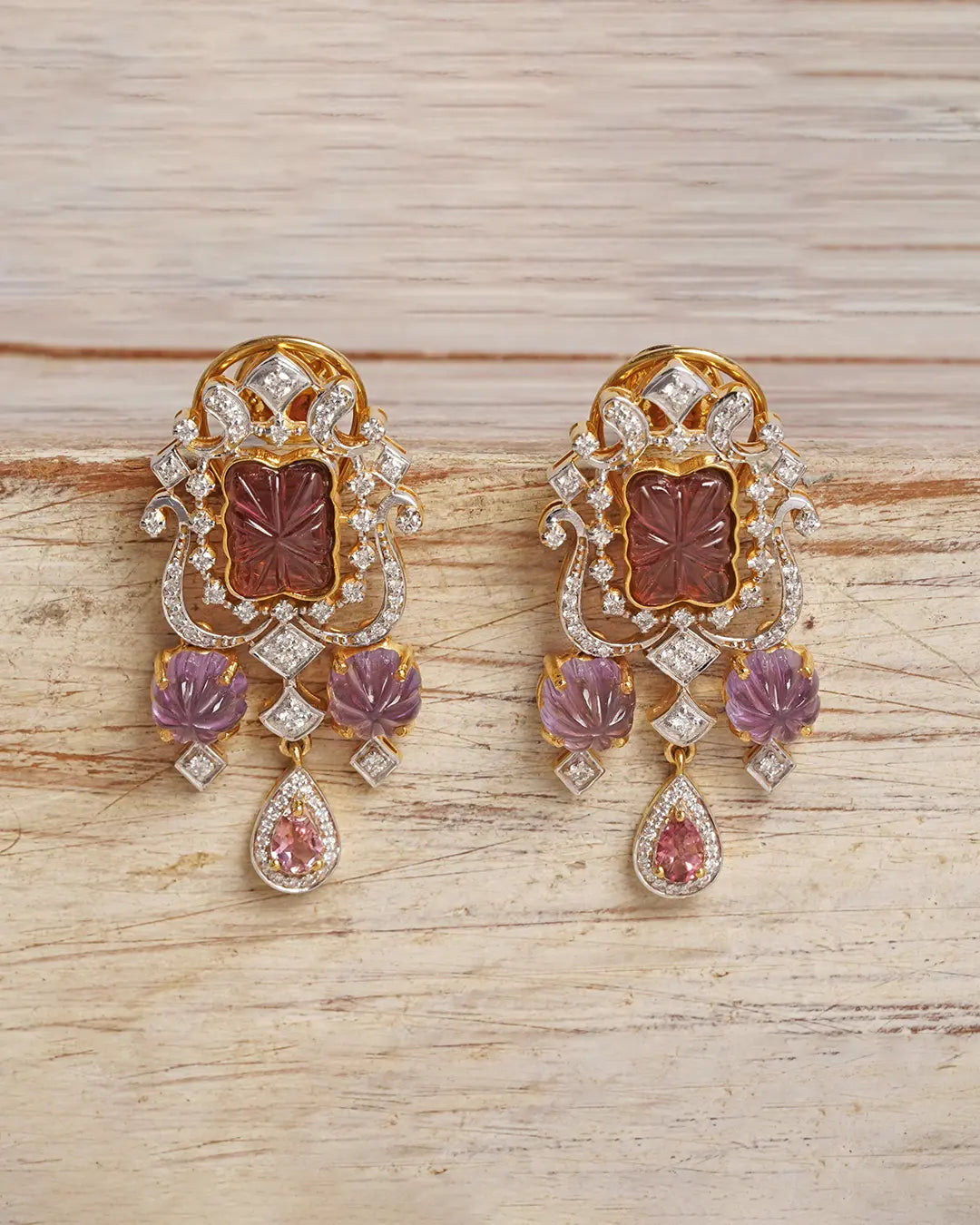  gold Indian earrings