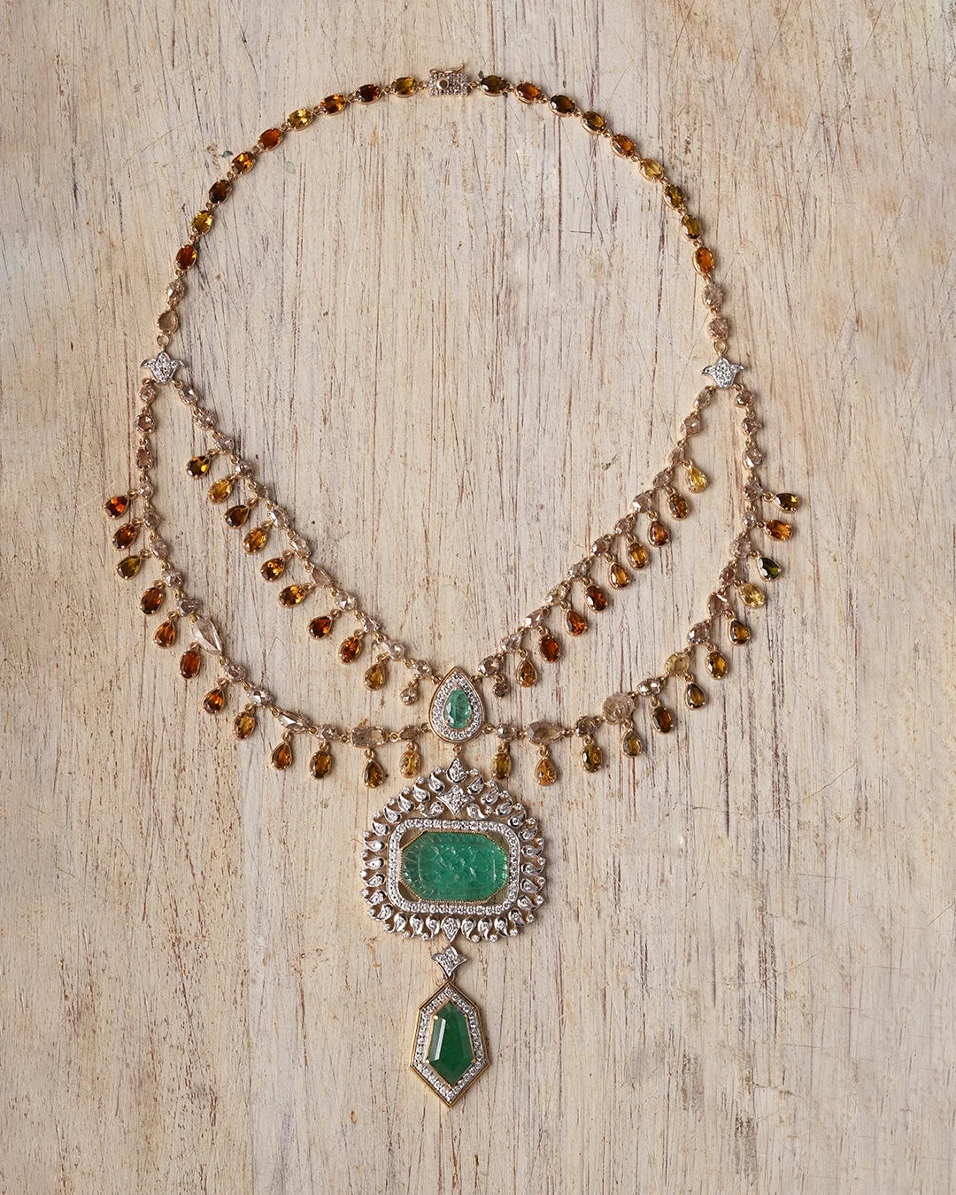 indian emerald necklace