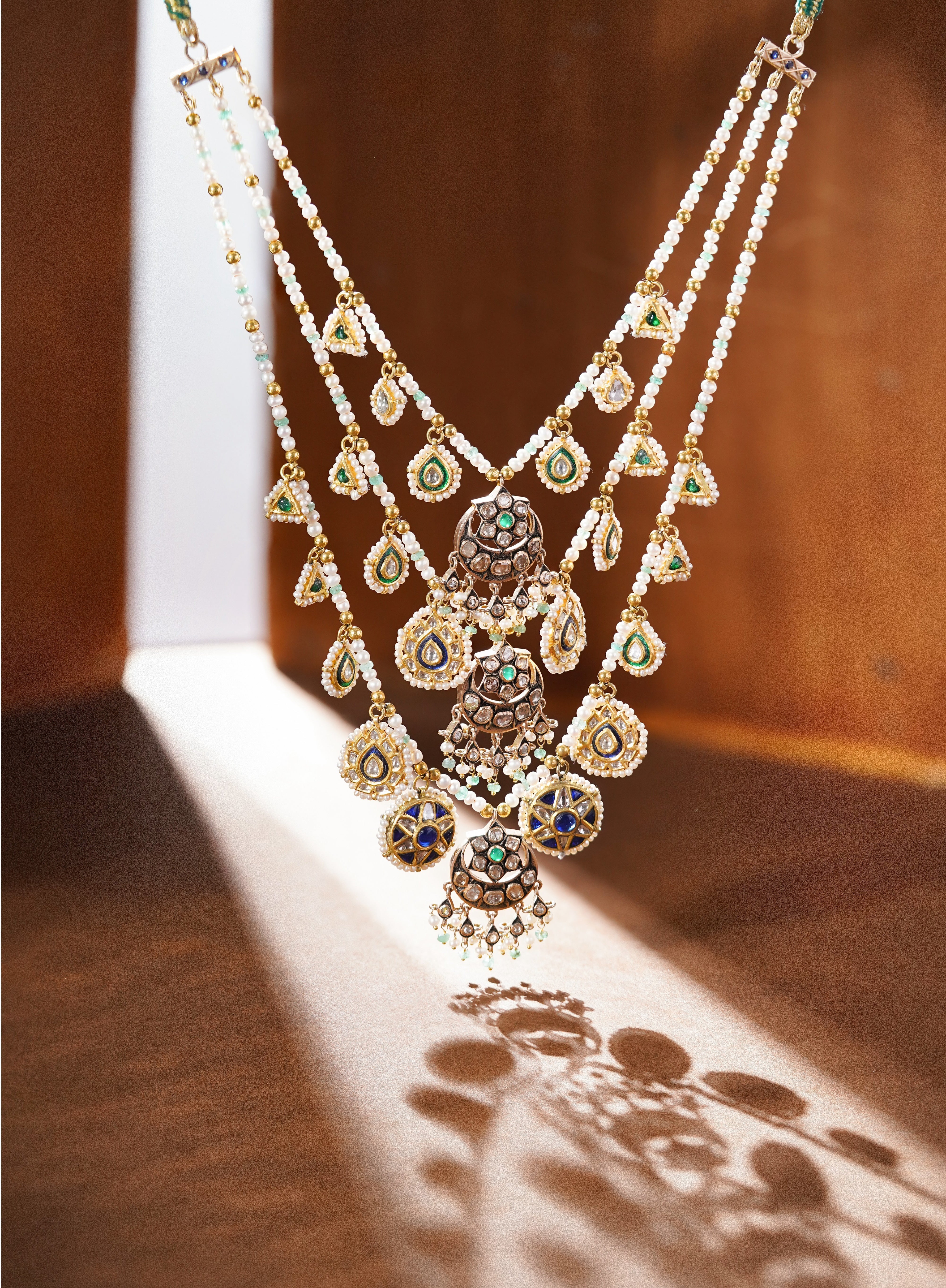 A bespoke bridal jewellery commission for Gauri Spratt's wedding to Aamir Khan.