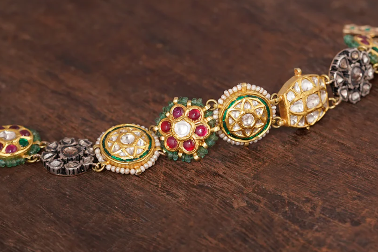 Multipurpose Indian bracelet and choker necklace