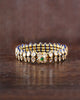 Jui kundan polki bracelet with emerald and blue enamel