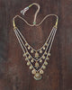 Keerat teenlada gold necklace with emeralds pearls and gemstone details