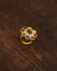 Jadau / Polki / Uncut diamonds / Ruby / Multicolor / Navratna ring