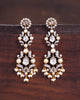 Saanjh diamond and pearl necklace with rose cut diamonds and cultured pearls