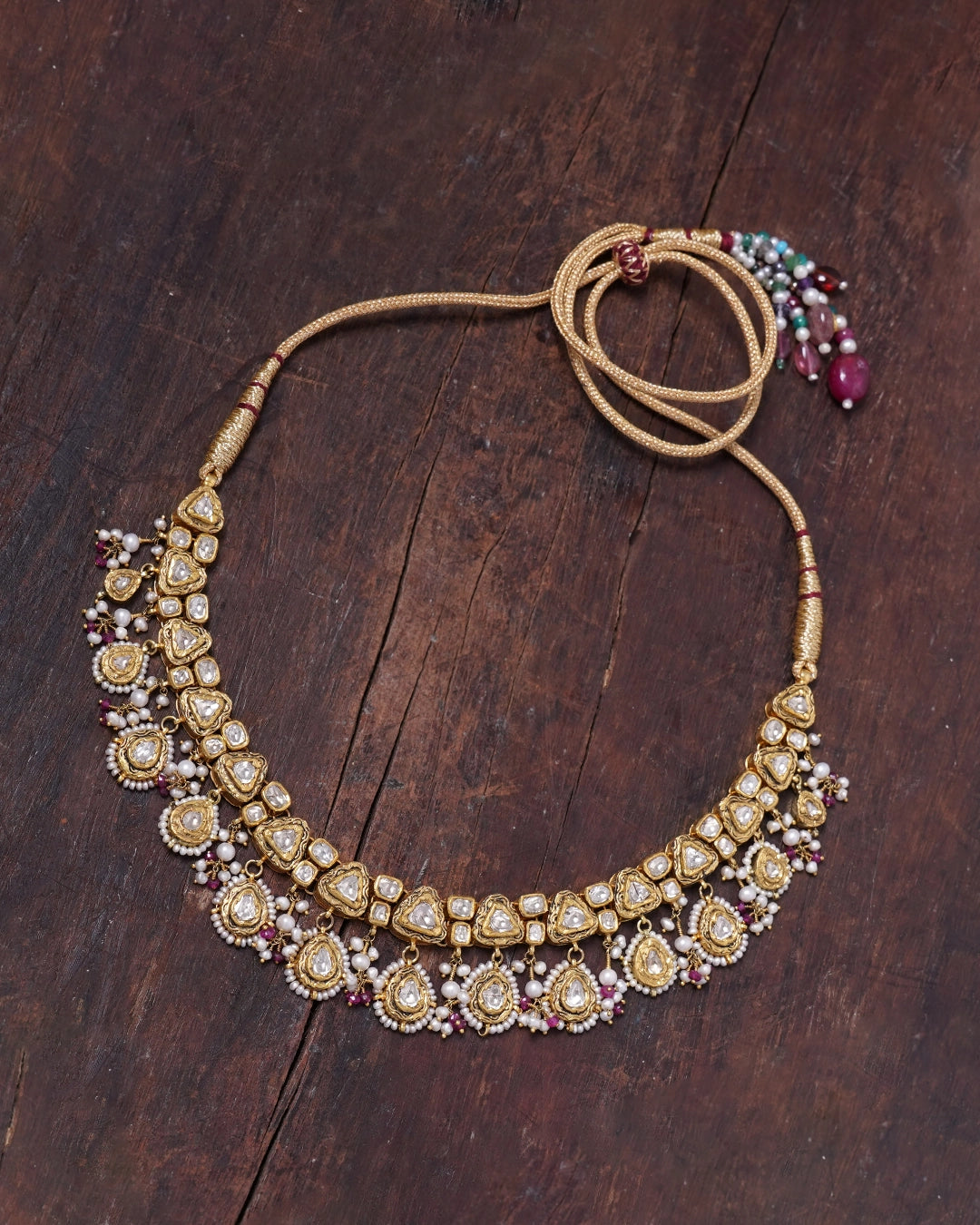gold indian necklace