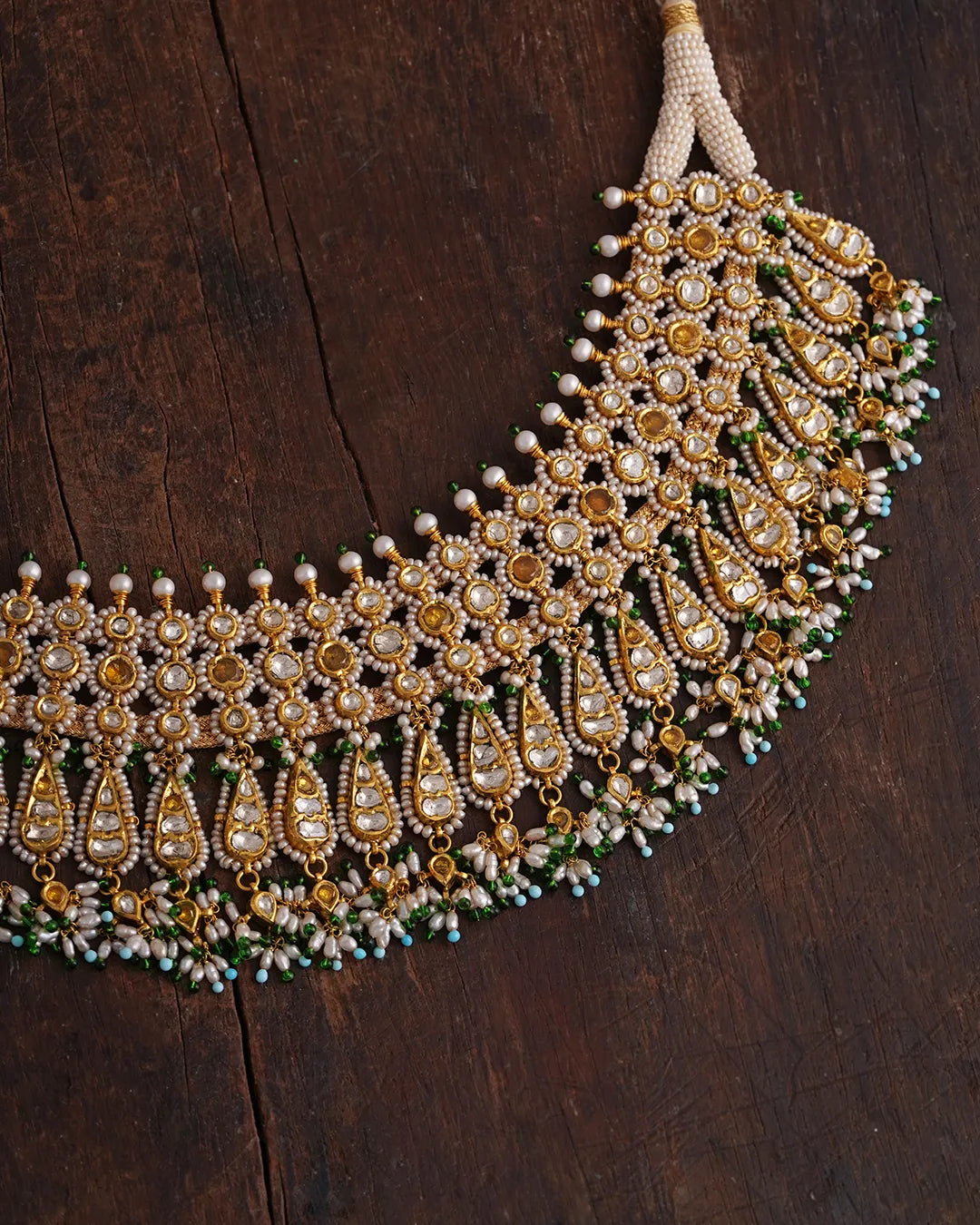 gold indian necklace 