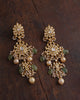 gold polki indian bridal earrings