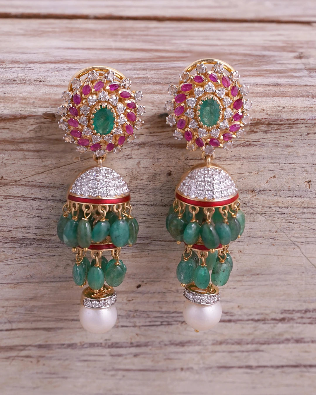 Ruby 2025 jhumka earrings