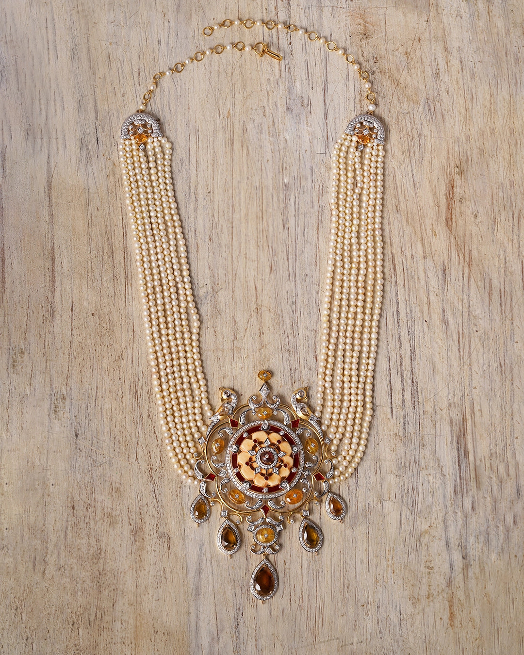 gold indian necklace