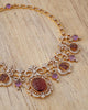 pink tourmaline amethyst diamond necklace for women