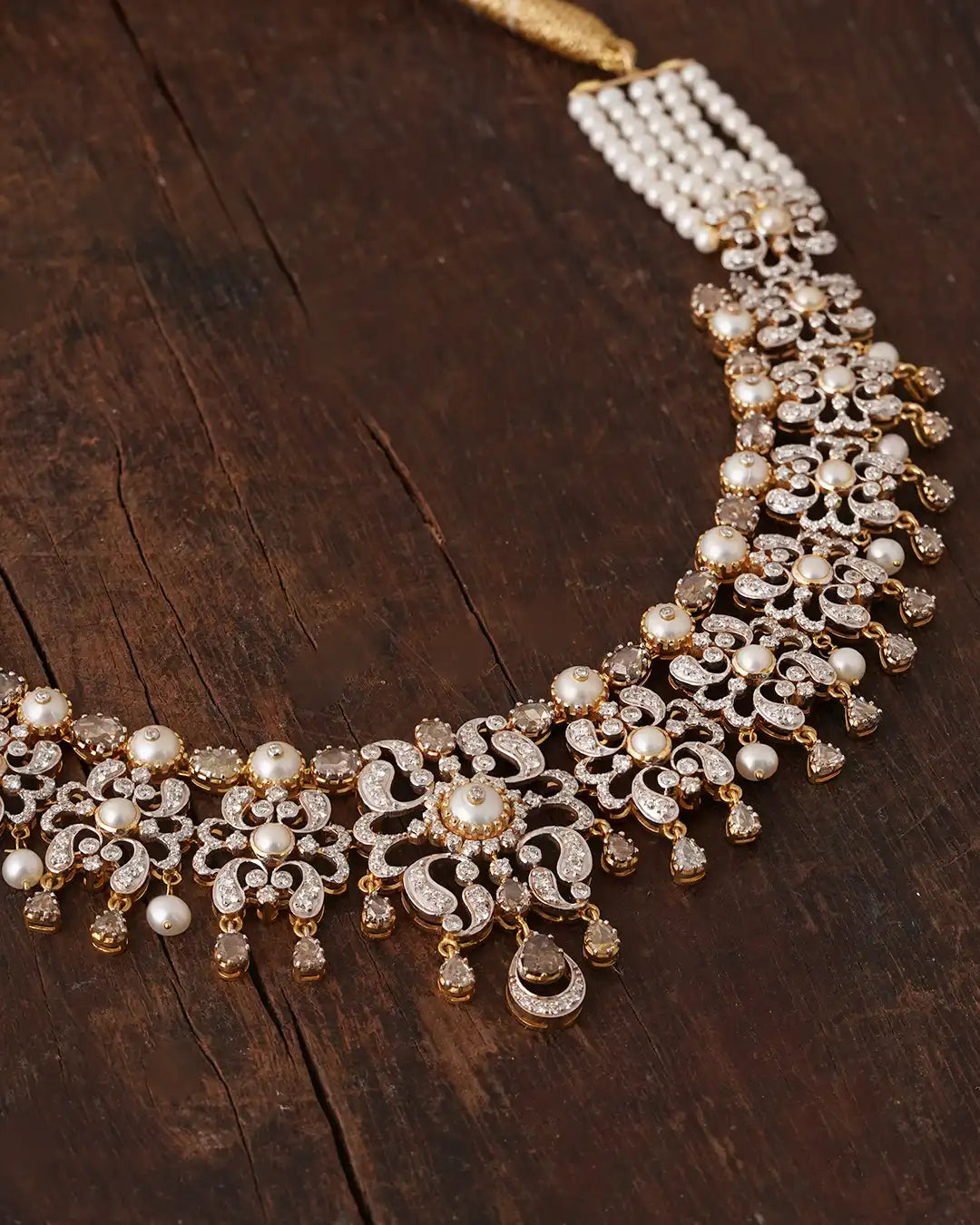 diamond pearl necklace