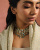 Handcrafted Viana Necklace in Gold with Polki Diamonds