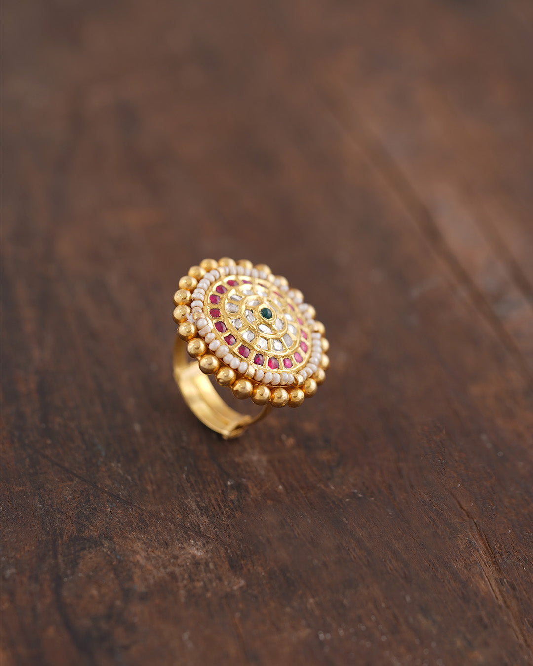 Polki Uncut Diamond Ring