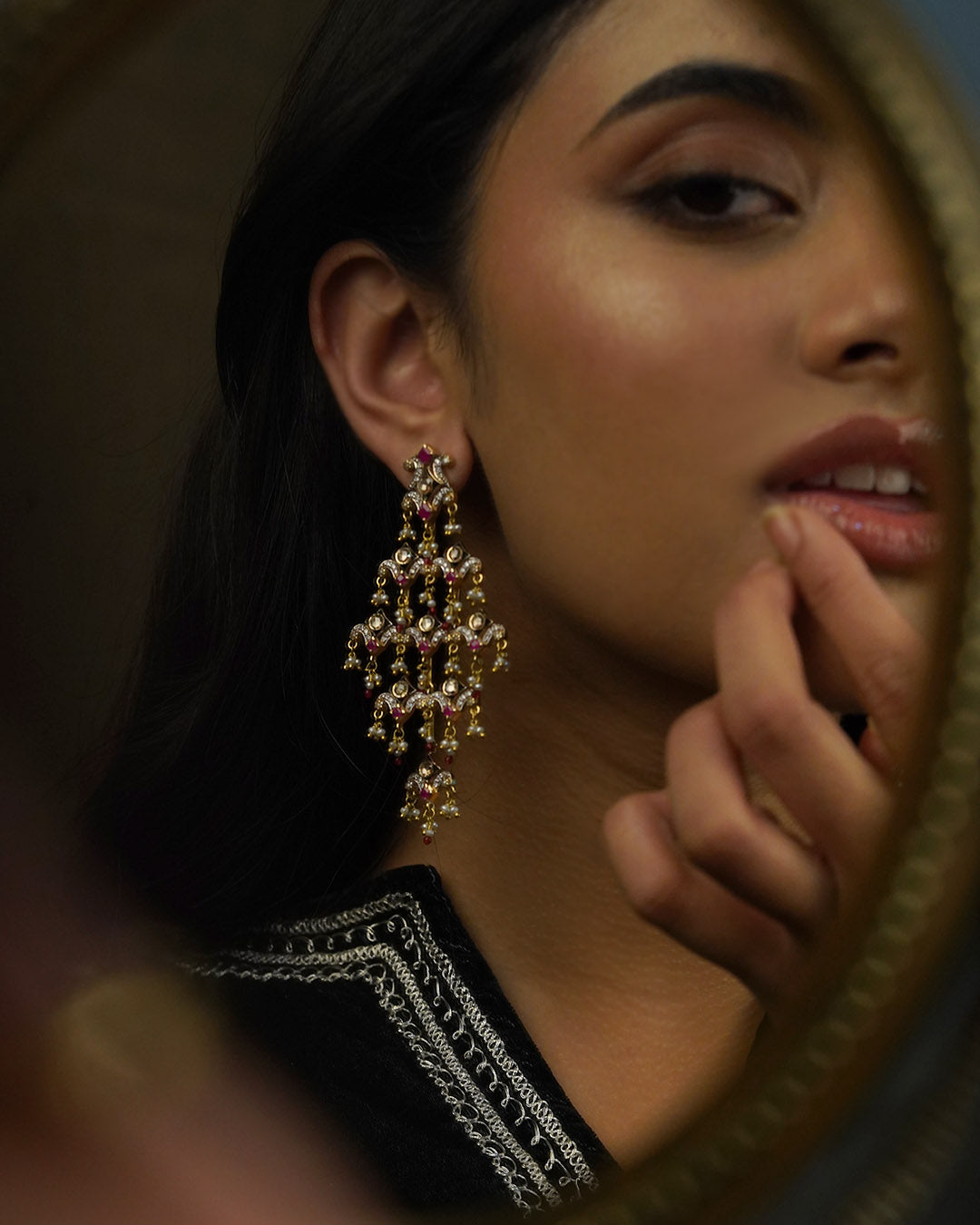 indian earrings gold
