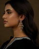 gold with pearl earrings